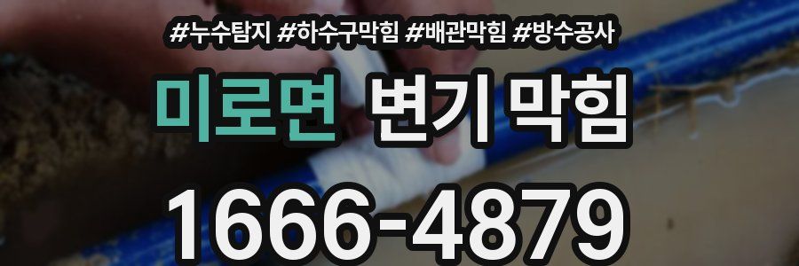 미로면 변기 막힘