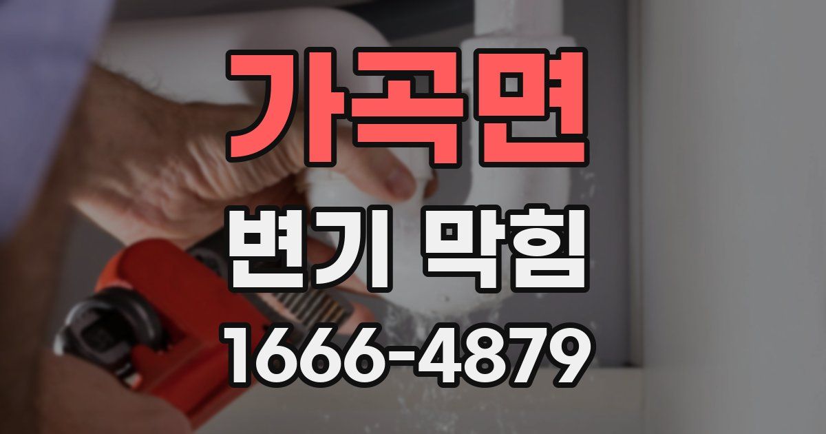 가곡면 변기 막힘