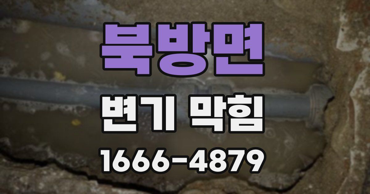 북방면 변기 막힘