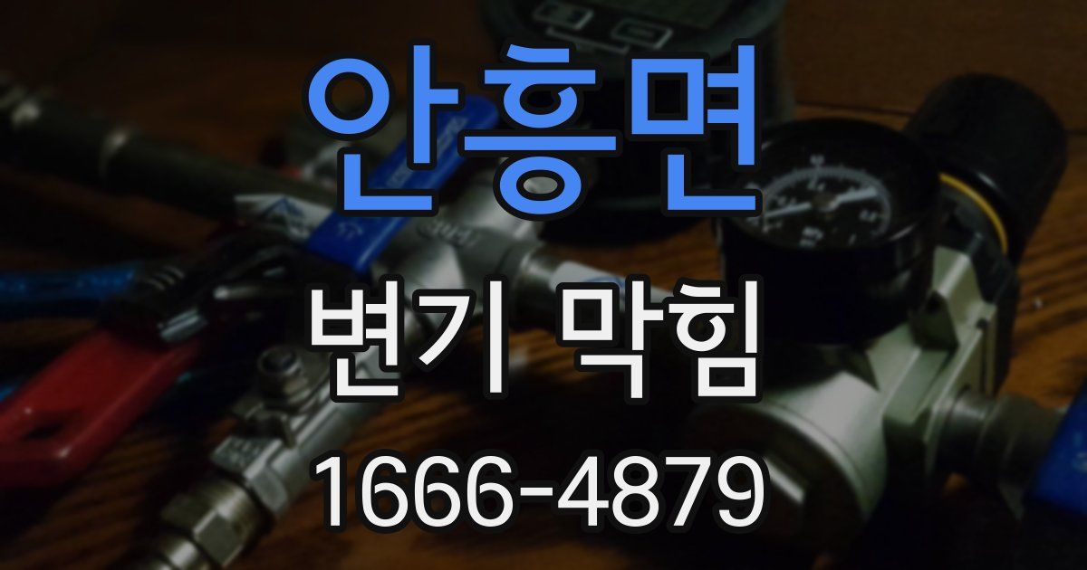 안흥면 변기 막힘