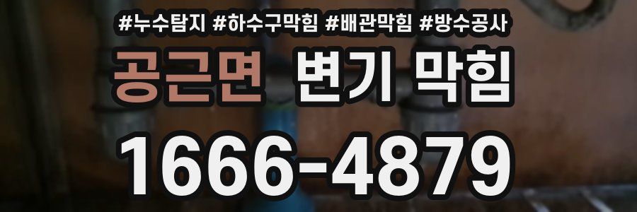 공근면 변기 막힘