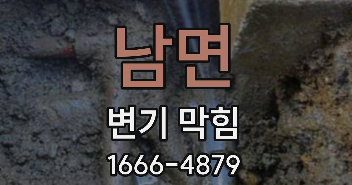 남면 변기 막힘