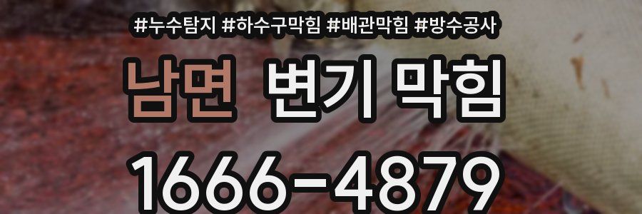 남면 변기 막힘