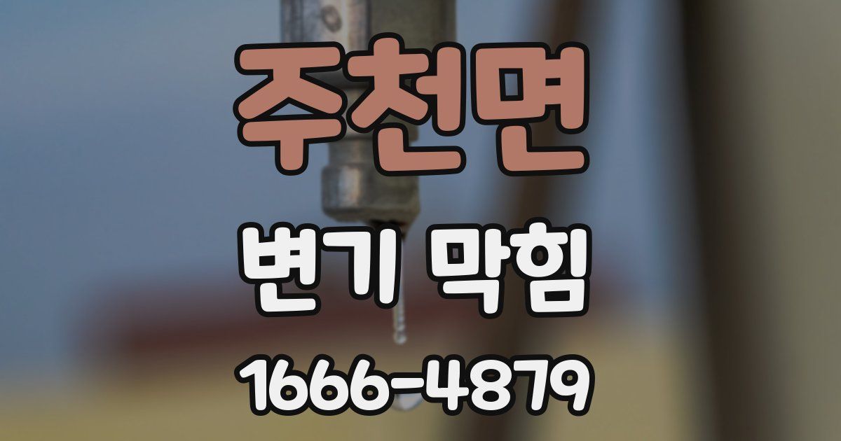 주천면 변기 막힘