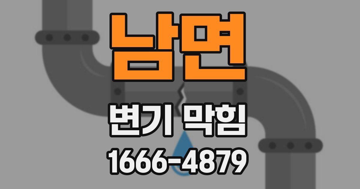 남면 변기 막힘