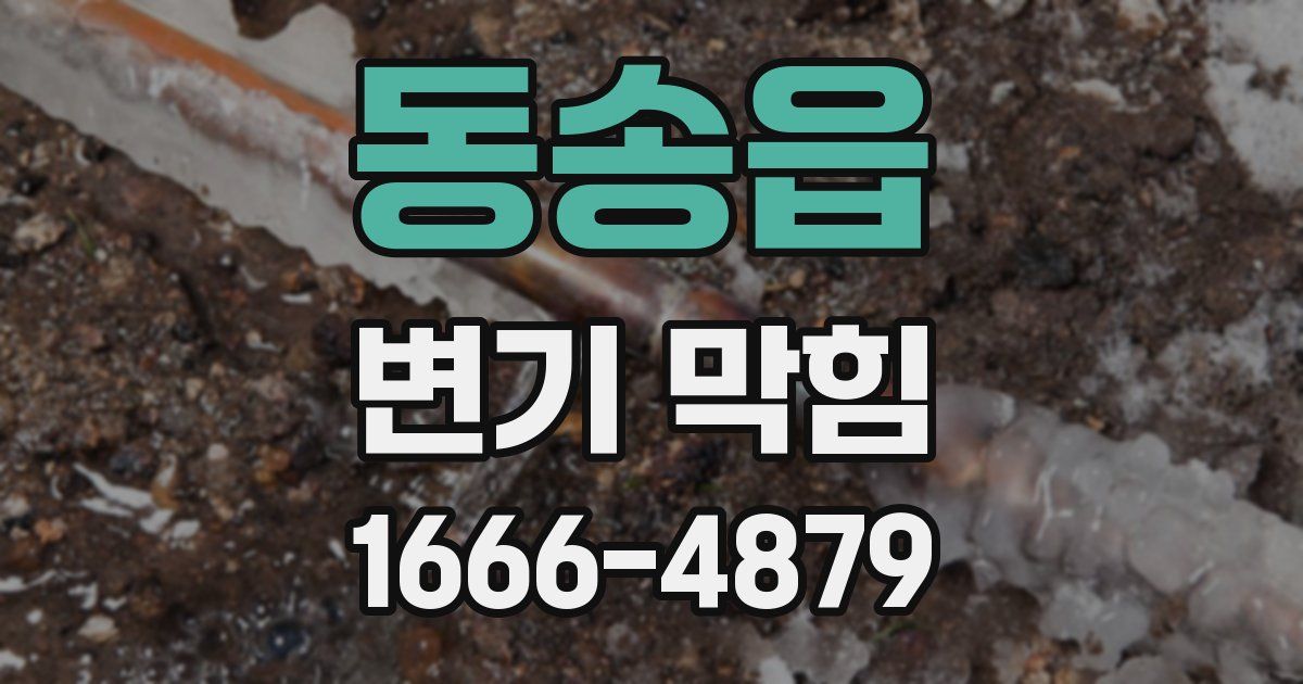 동송읍 변기 막힘