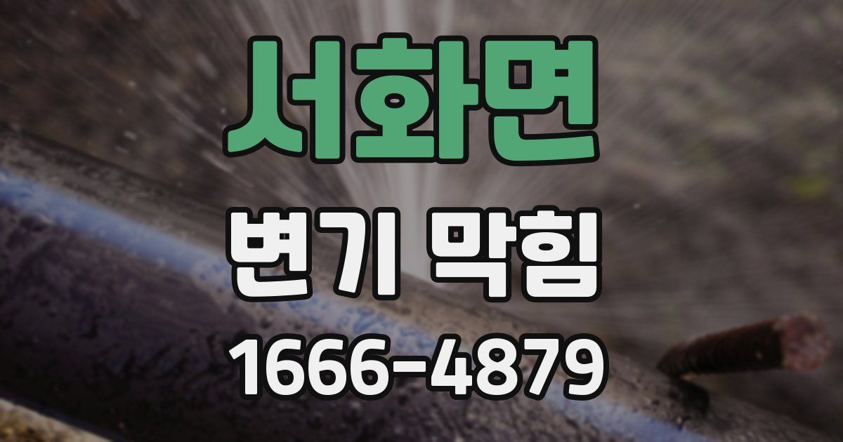 서화면 변기 막힘