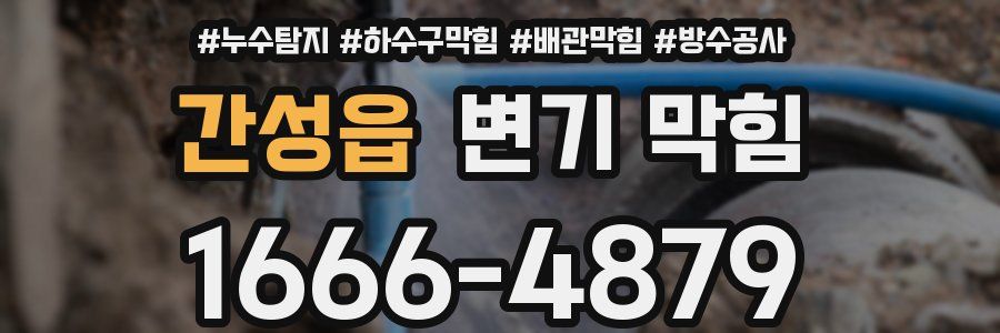 간성읍 변기 막힘