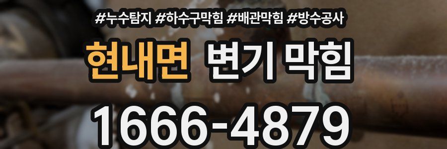 현내면 변기 막힘