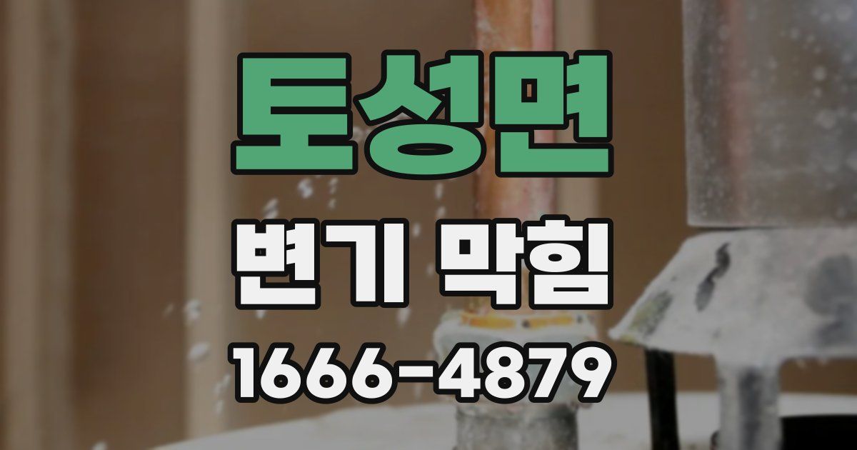 토성면 변기 막힘
