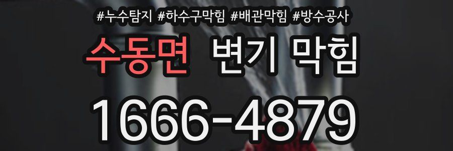 수동면 변기 막힘