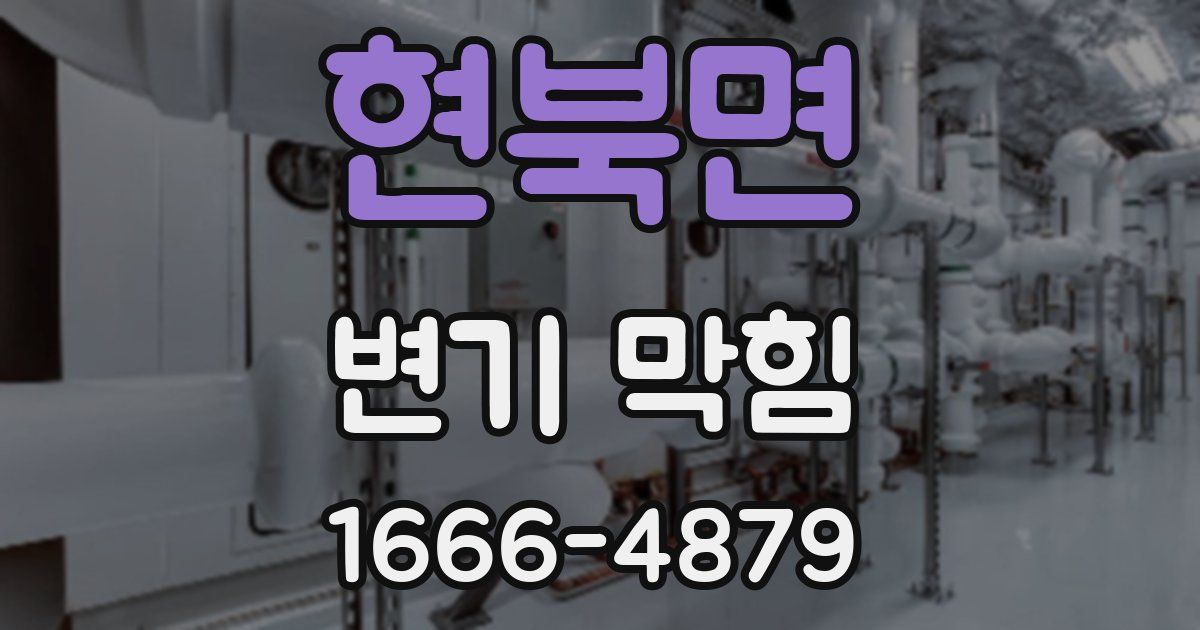 현북면 변기 막힘