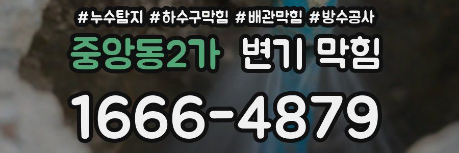중앙동2가 변기 막힘