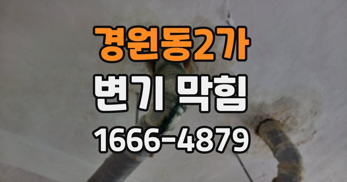 경원동2가 변기 막힘
