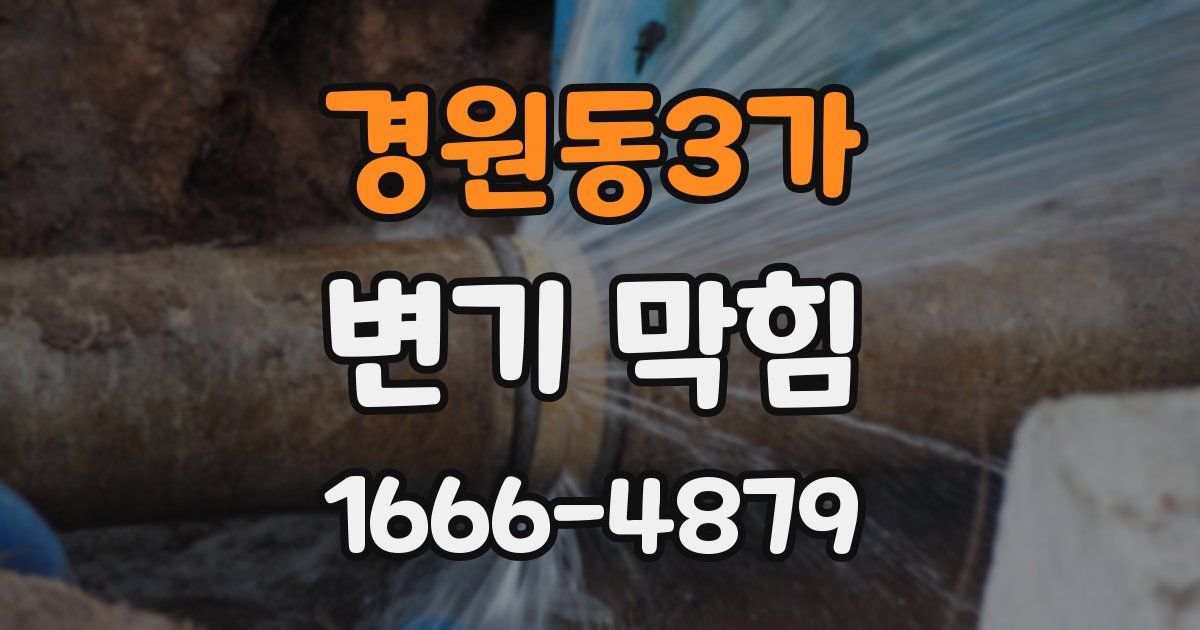 경원동3가 변기 막힘