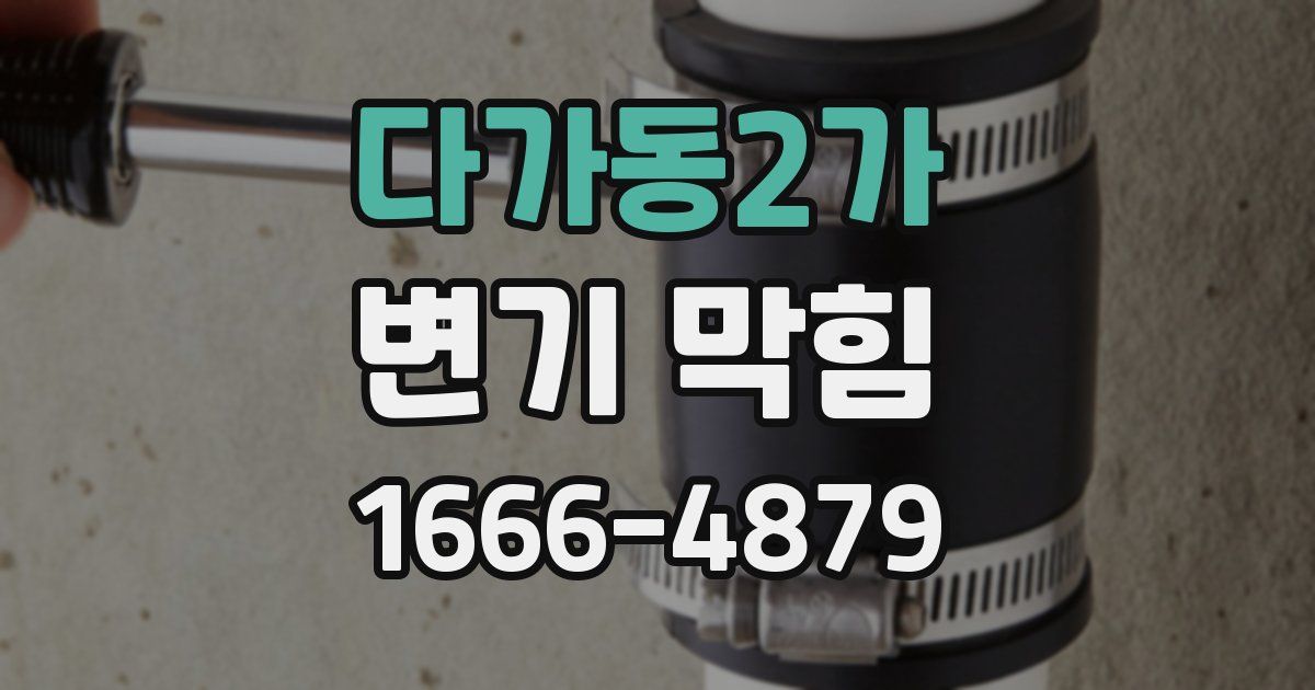 다가동2가 변기 막힘