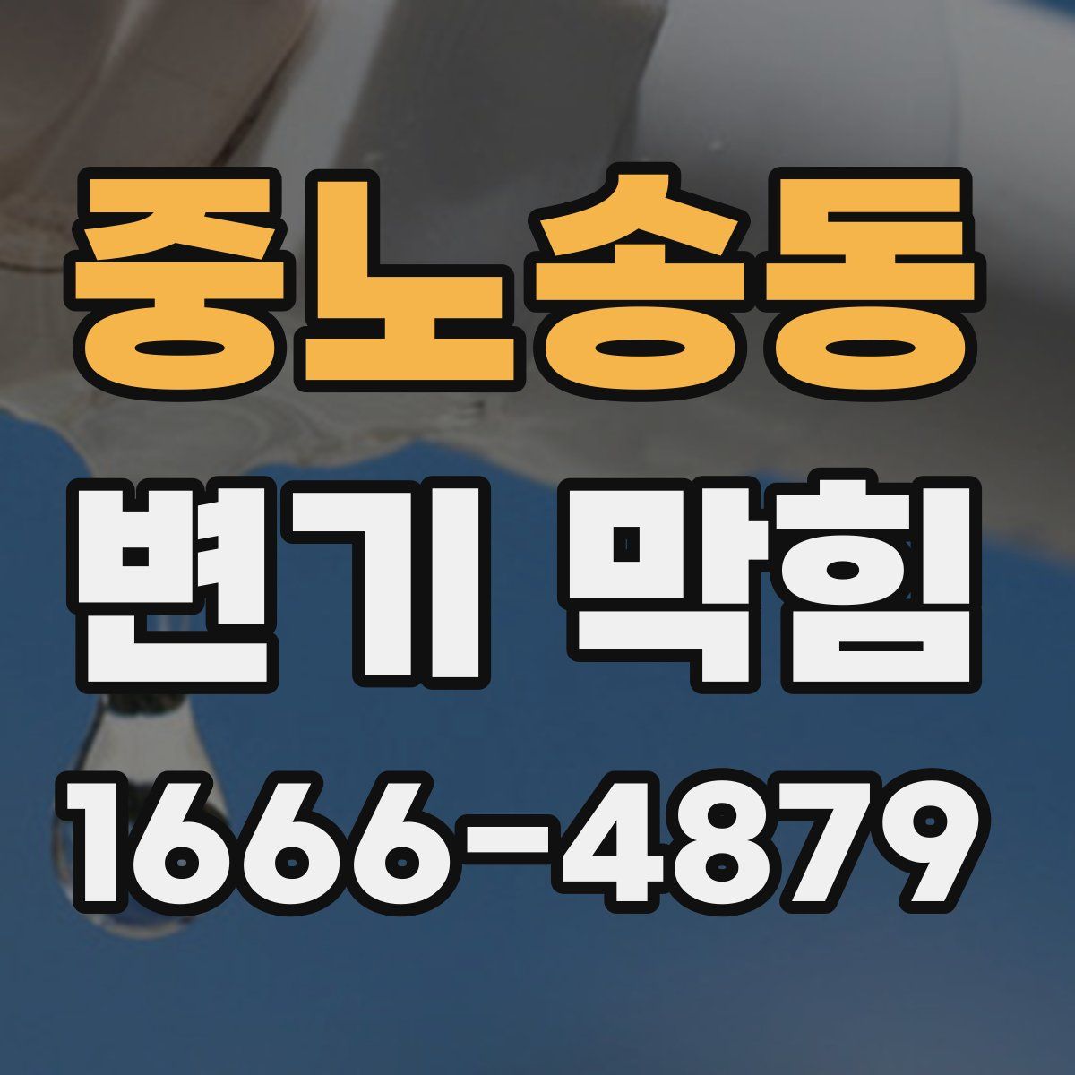 중노송동 변기 막힘
