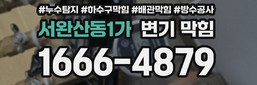서완산동1가 변기 막힘
