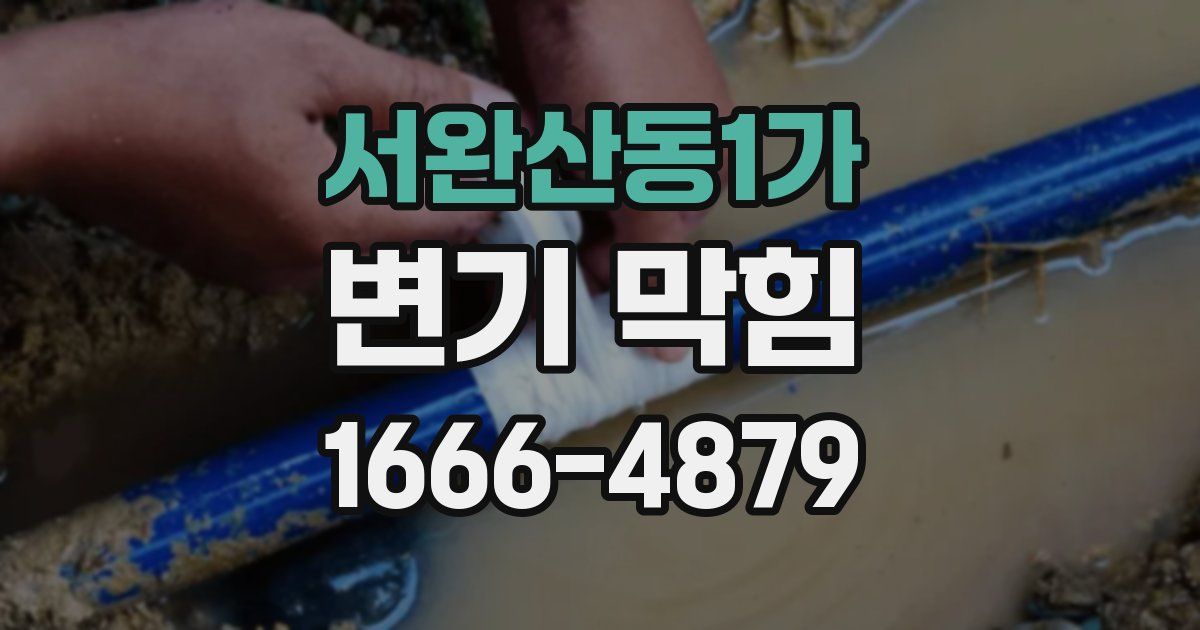 서완산동1가 변기 막힘