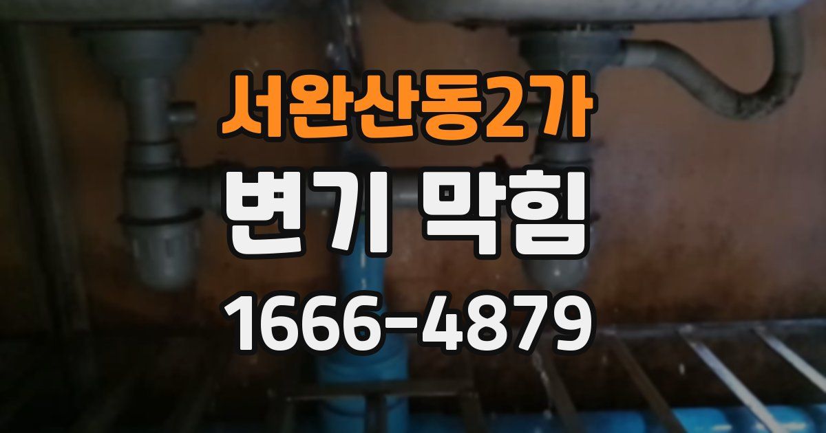 서완산동2가 변기 막힘