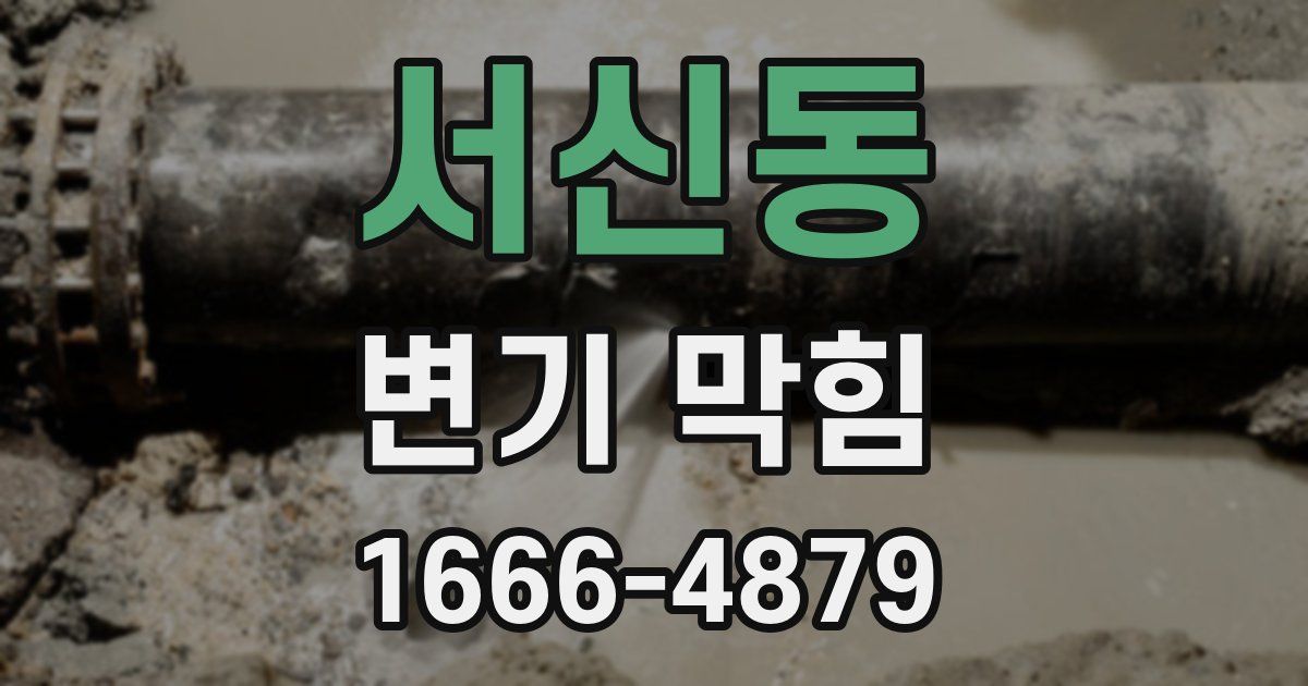 서신동 변기 막힘