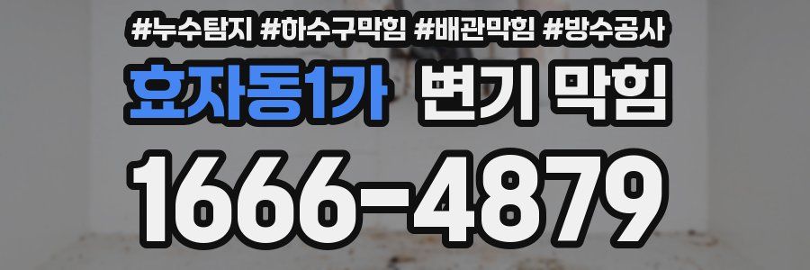 효자동1가 변기 막힘