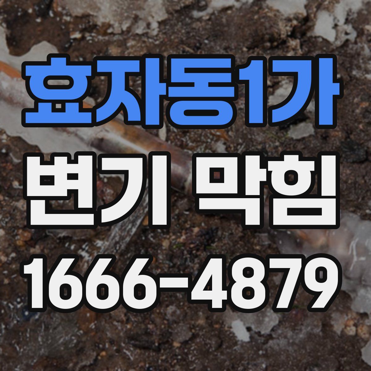 효자동1가 변기 막힘
