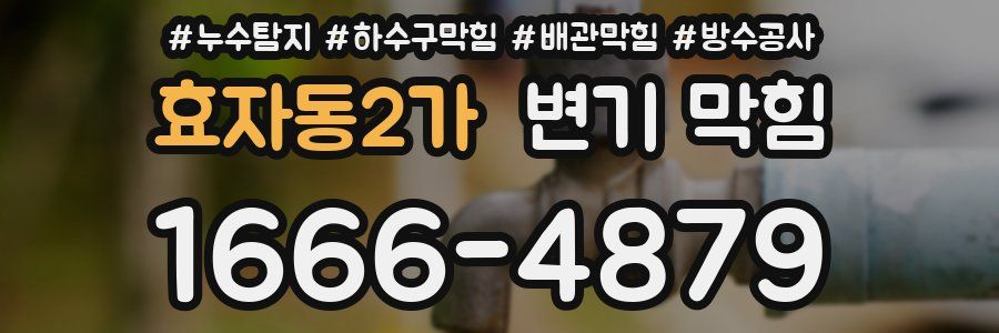 효자동2가 변기 막힘