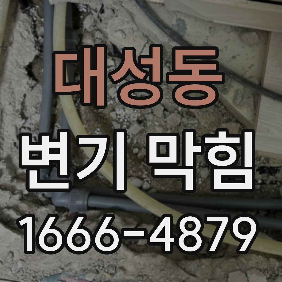 대성동 변기 막힘