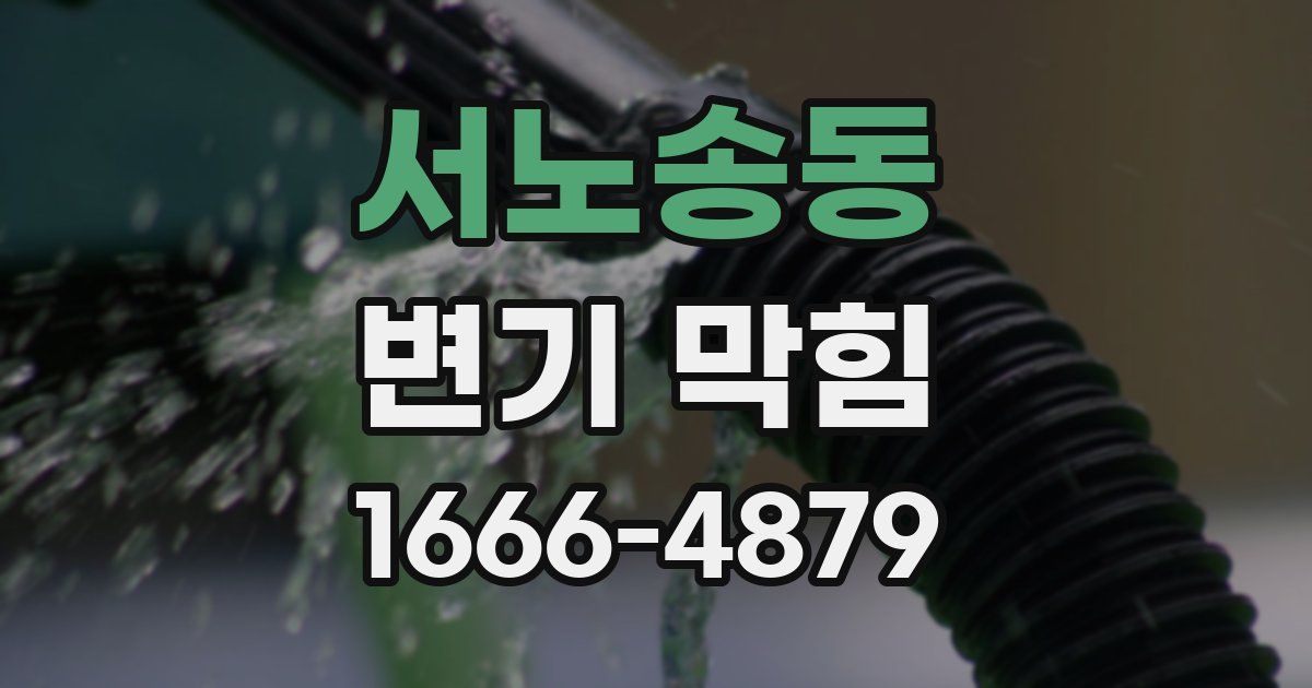 서노송동 변기 막힘