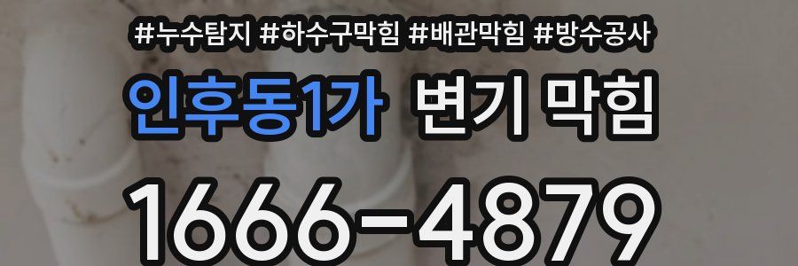 인후동1가 변기 막힘