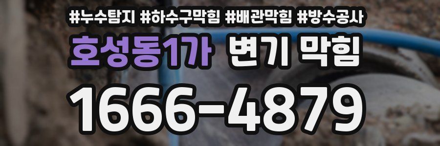호성동1가 변기 막힘