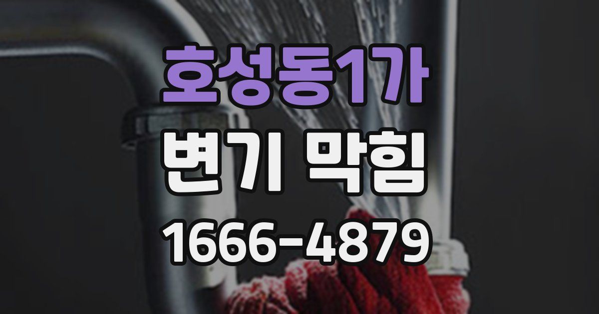 호성동1가 변기 막힘