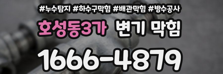 호성동3가 변기 막힘