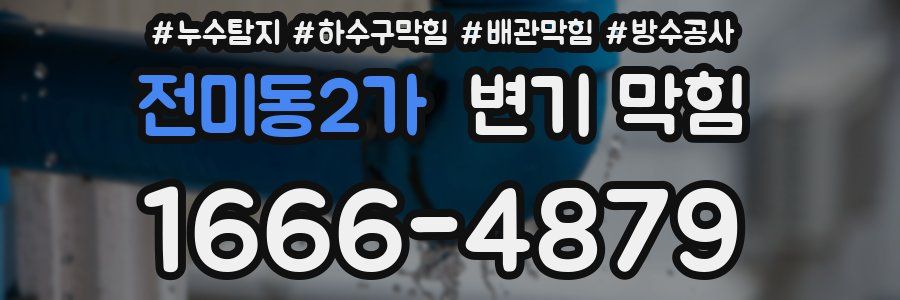 전미동2가 변기 막힘