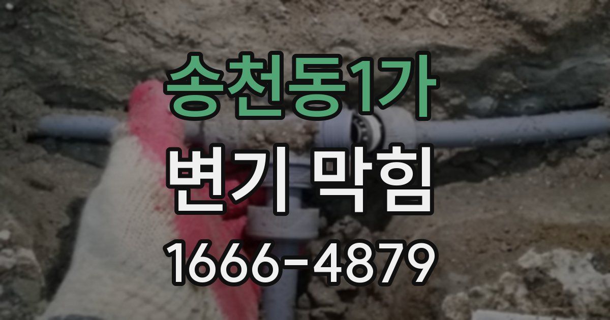 송천동1가 변기 막힘