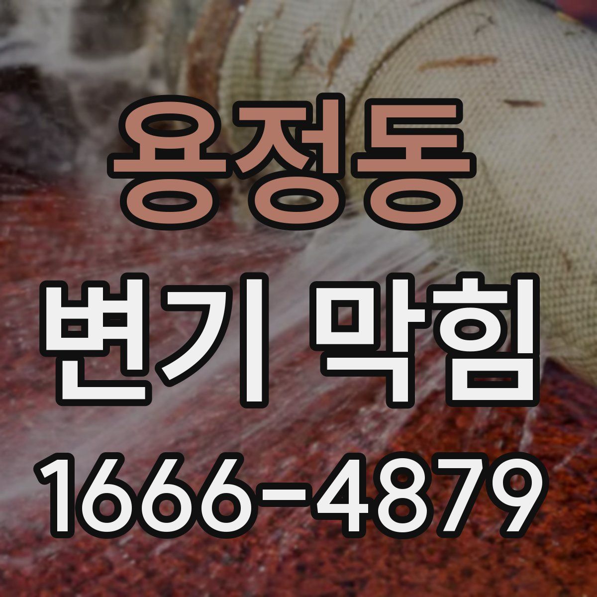 용정동 변기 막힘