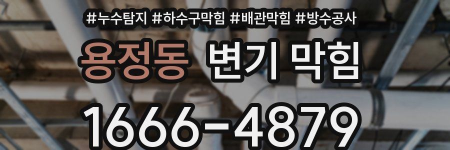용정동 변기 막힘