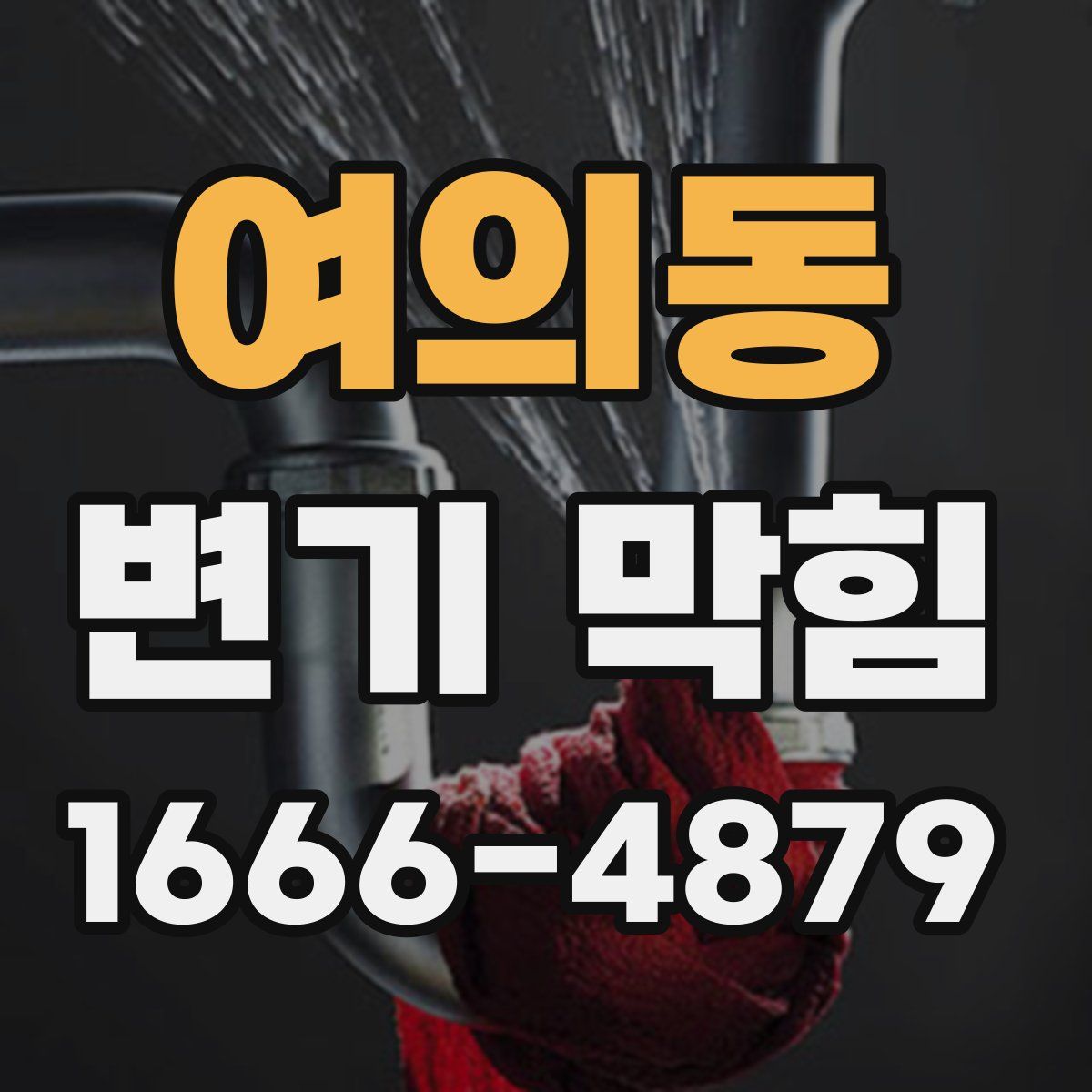 여의동 변기 막힘