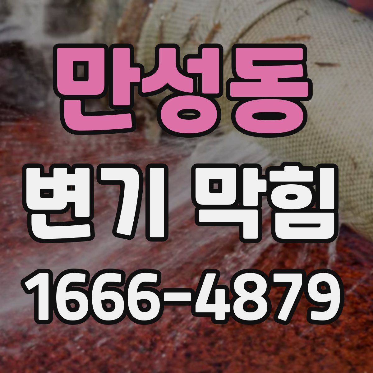 만성동 변기 막힘