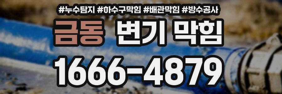 금동 변기 막힘