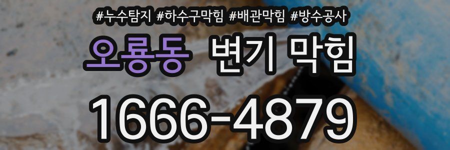 오룡동 변기 막힘