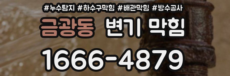 금광동 변기 막힘