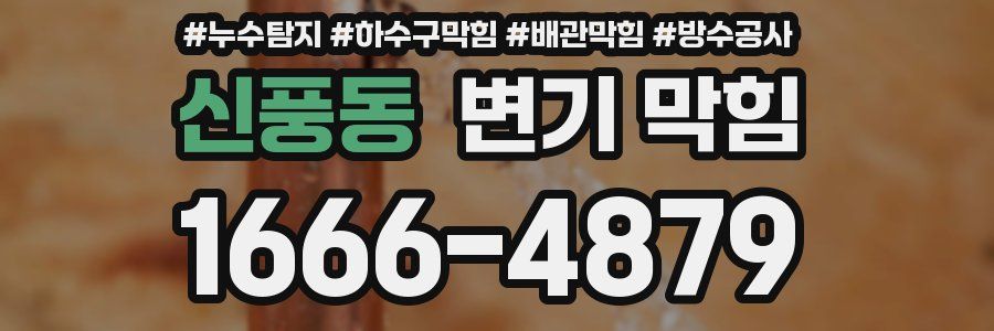 신풍동 변기 막힘