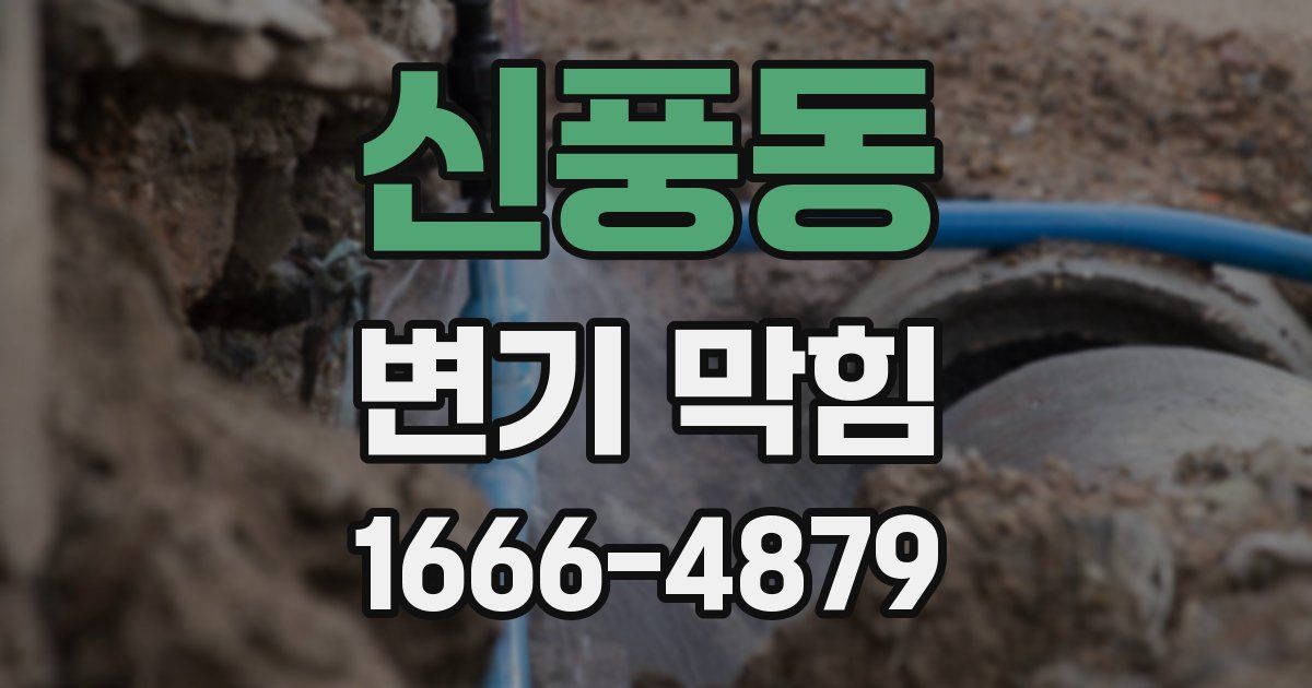 신풍동 변기 막힘