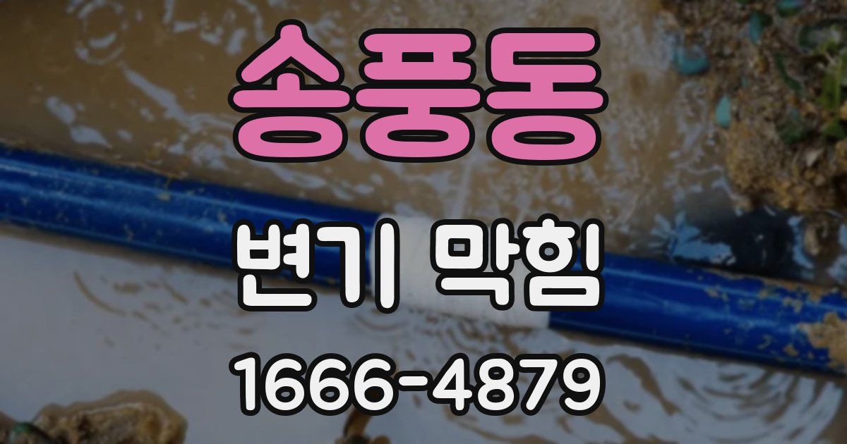 송풍동 변기 막힘