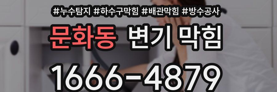 문화동 변기 막힘