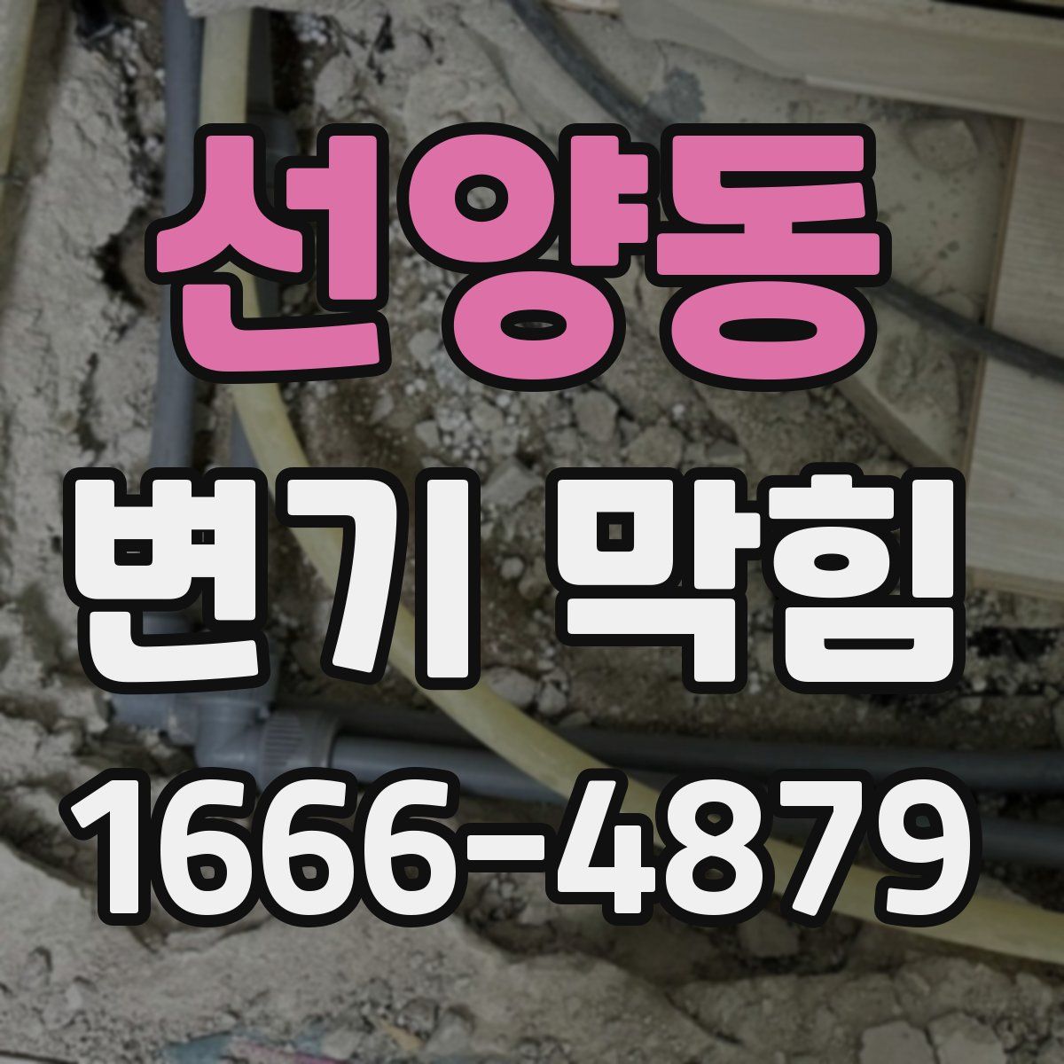선양동 변기 막힘
