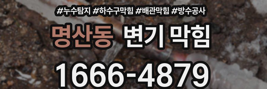 명산동 변기 막힘
