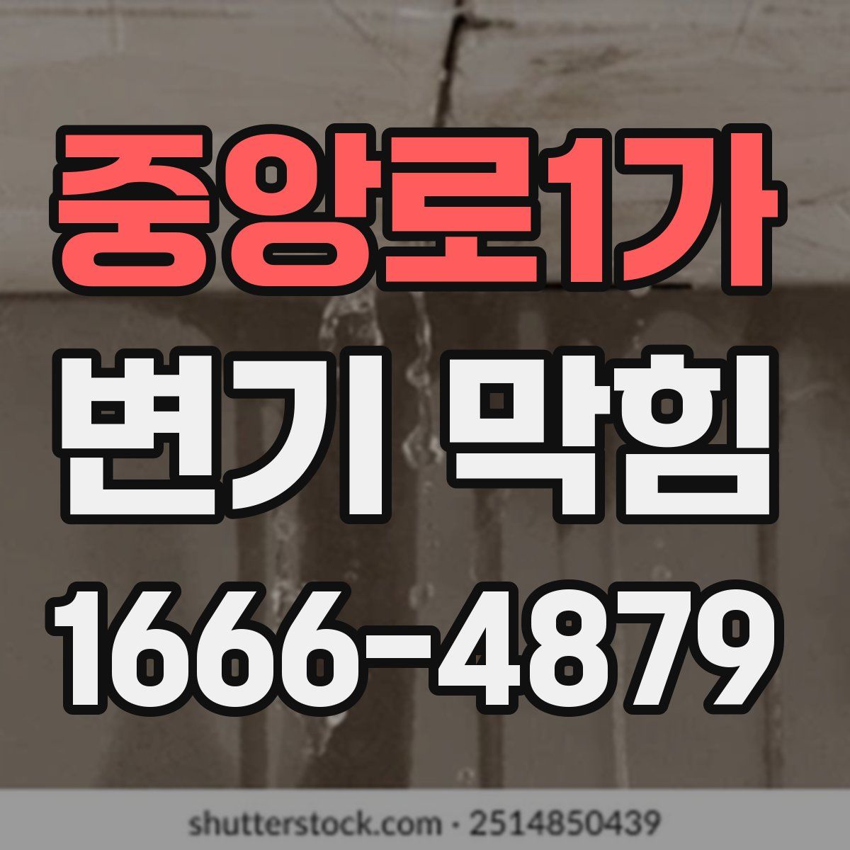 중앙로1가 변기 막힘